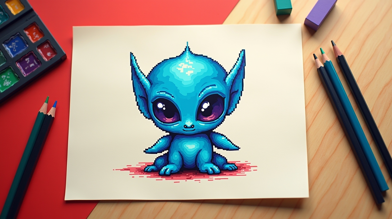 Stitch facile à imprimer
