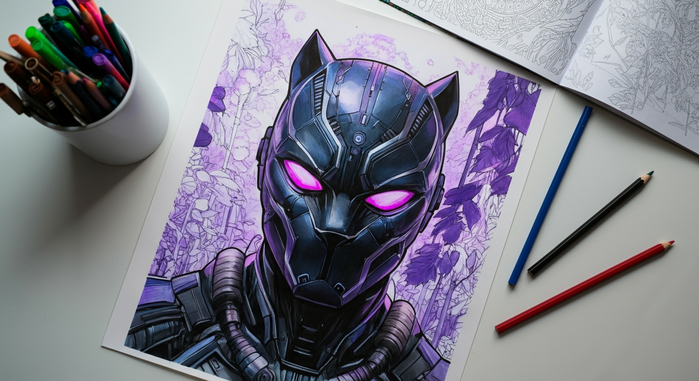 coloriage Black Panther