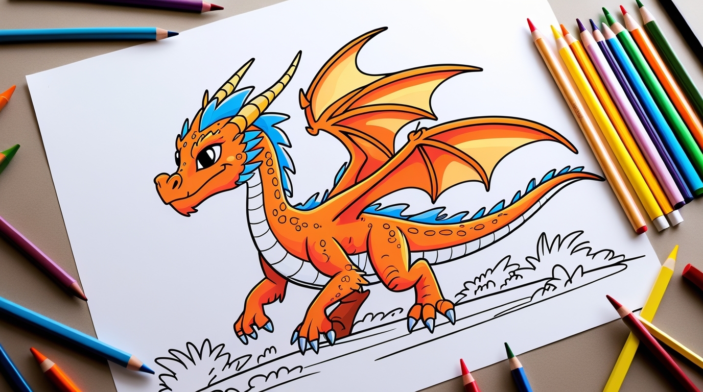 coloriage du Pokémon Dracaufeu