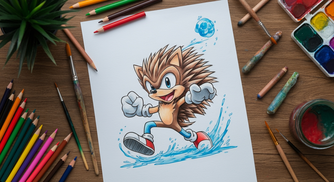 coloriages à imprimer de Sonic