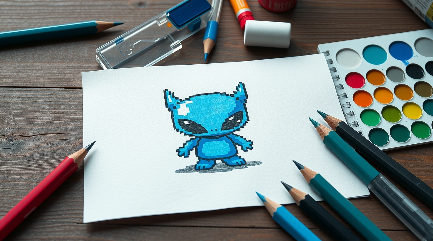 pixel art Stitch