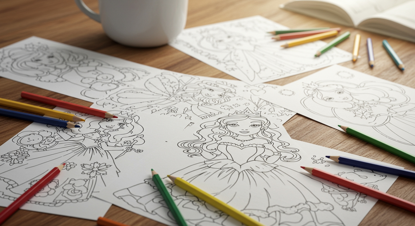 princesses Disney à colorier