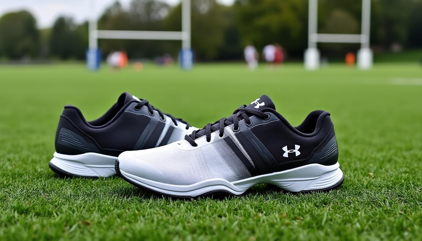 découvrez les avantages des crampons ua nitro low d rugby pour homme, conçus pour offrir une traction optimale, un confort inégalé et une performance améliorée sur le terrain. idéaux pour les rugbymen cherchant à allier légèreté et robustesse tout en maximisant leur agilité.