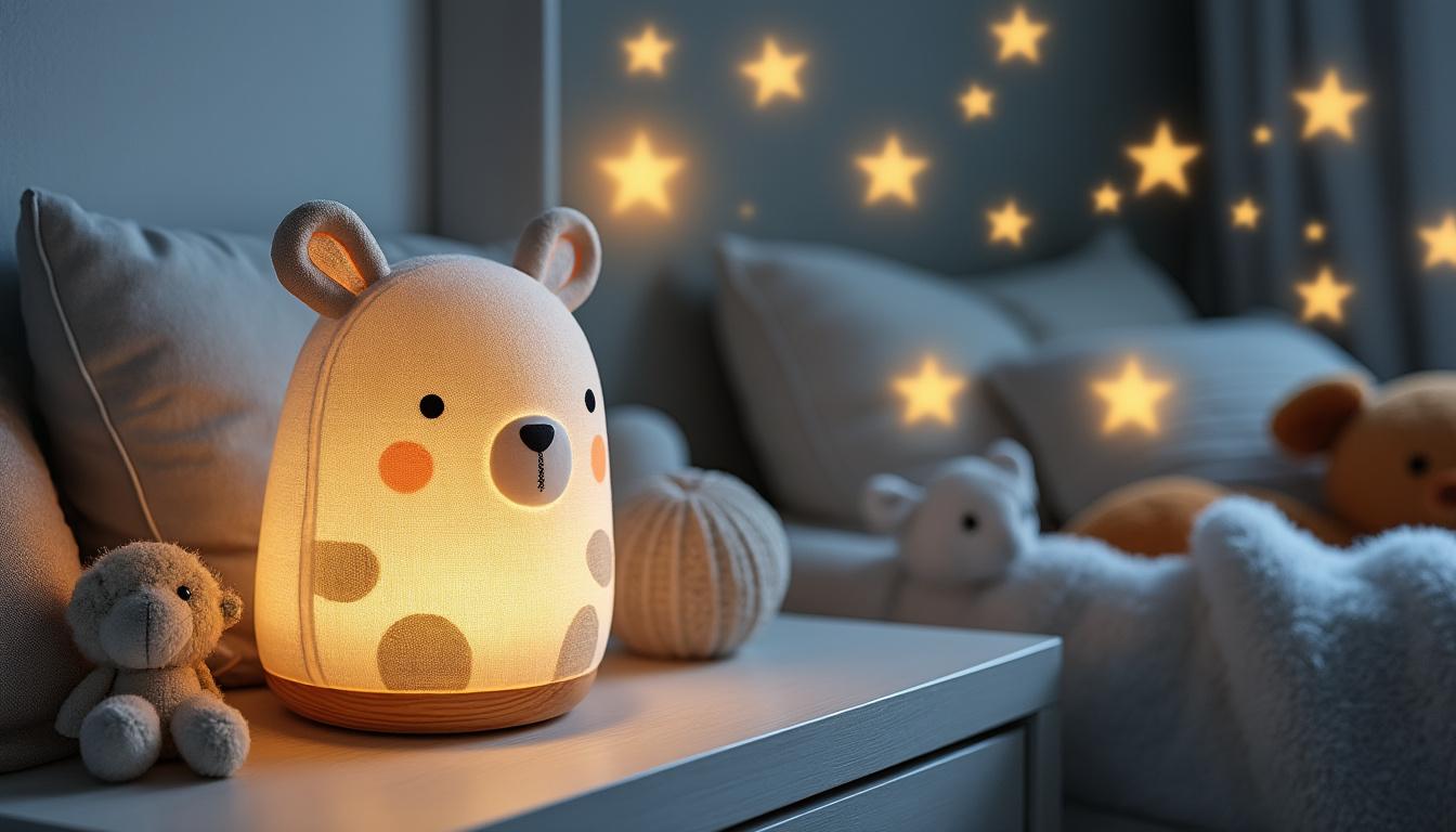 offrez à votre bébé des nuits paisibles avec notre veilleuse innovante et projecteur d’étoiles. dites adieu aux peurs nocturnes et créez une atmosphère apaisante pour un sommeil serein. idéal pour rassurer votre enfant et transformer la chambre en un havre de douceur.