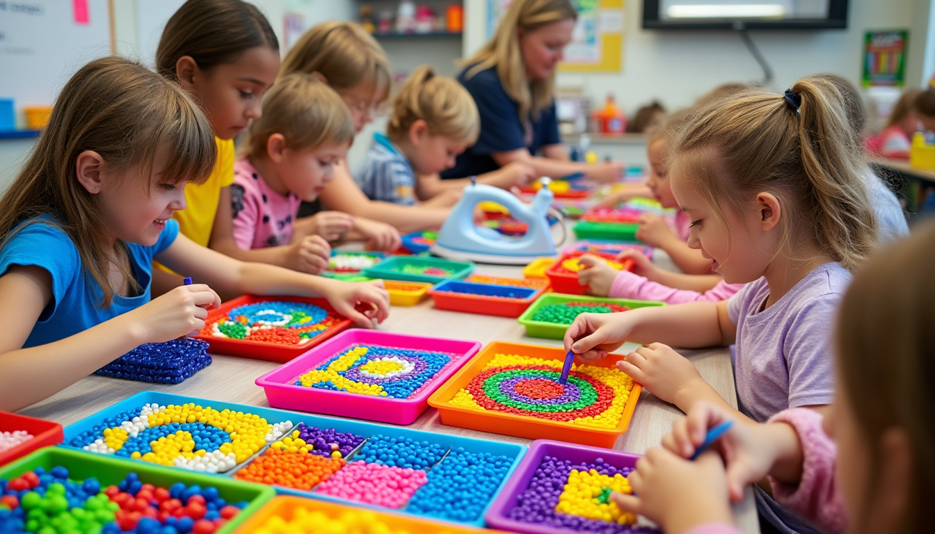 découvrez l'atelier de perles à repasser, l’activité manuelle tendance et ludique pour petits et grands ! apprenez à créer des motifs colorés, développez votre créativité et partagez un moment convivial en famille ou entre amis.