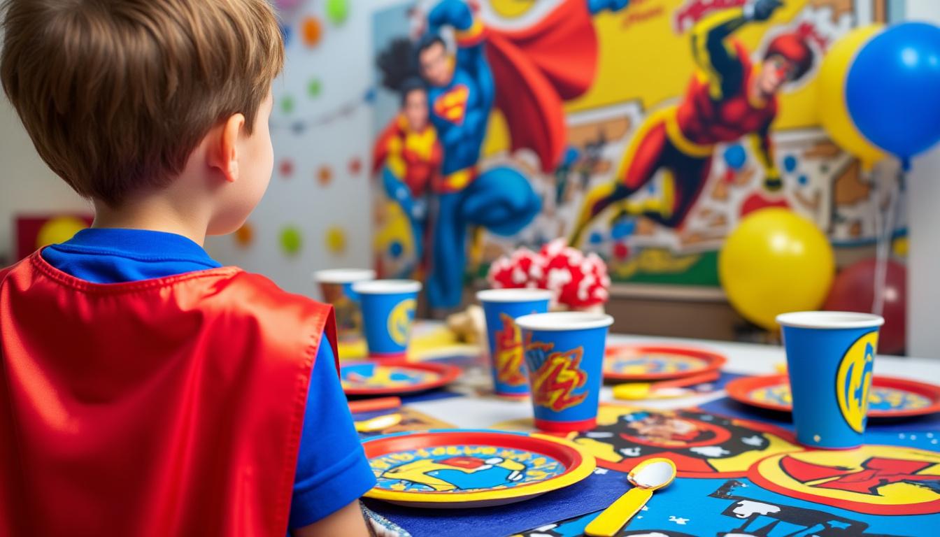 découvrez des idées de décorations époustouflantes pour une fête d'enfants sur le thème des super héros, parfaites pour créer une ambiance magique et inoubliable.