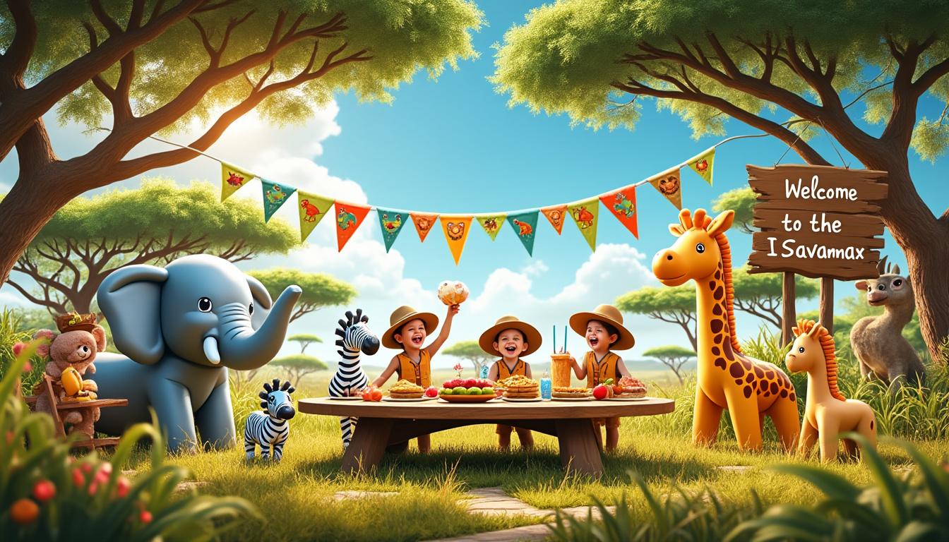organisez un anniversaire d'enfant mémorable au cœur de la savane africaine, entre découvertes nature et aventures passionnantes pour des souvenirs inoubliables.