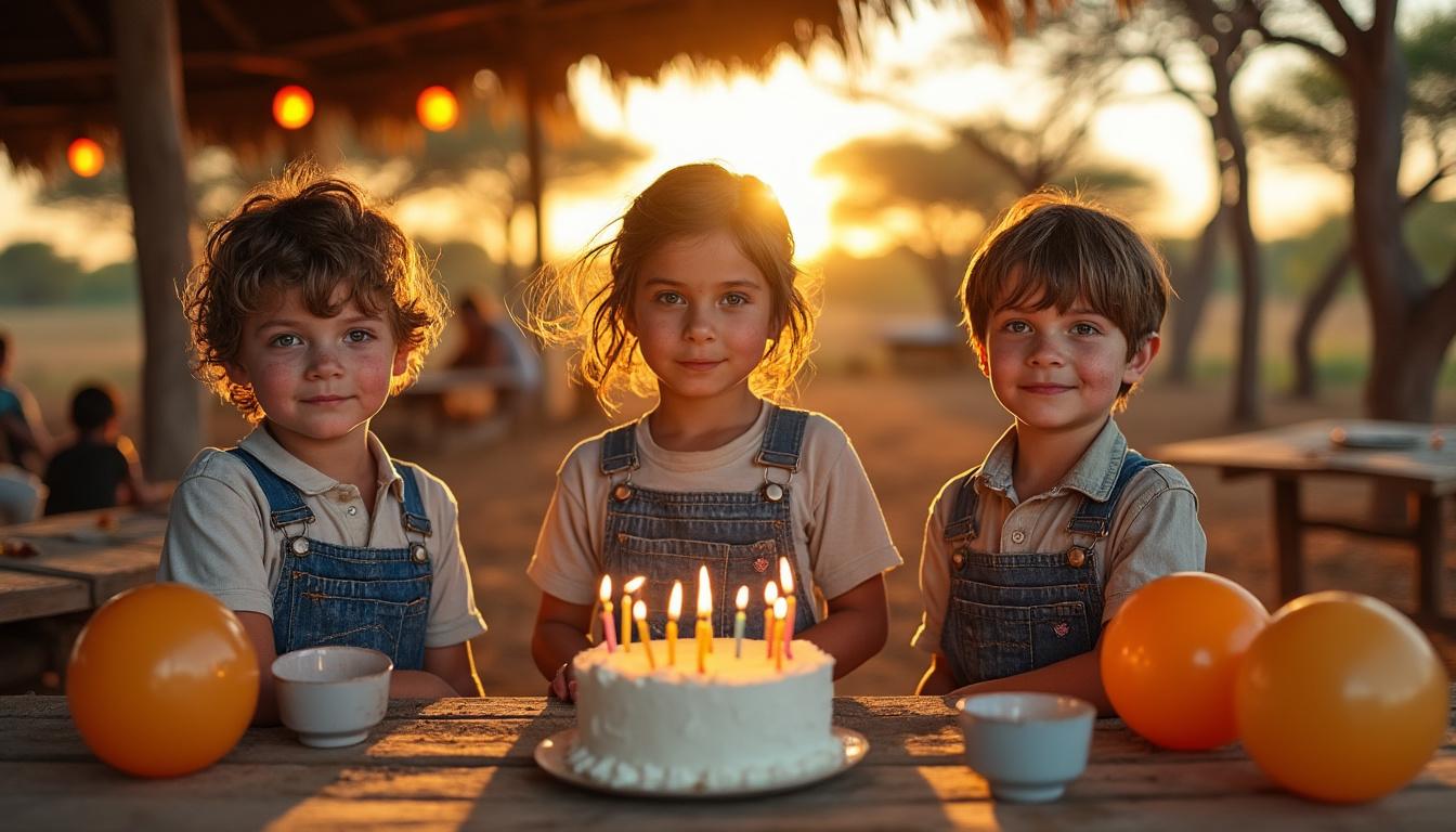 organisez un anniversaire d'enfant inoubliable dans la savane africaine et créez des souvenirs magiques au cœur de la nature sauvage.