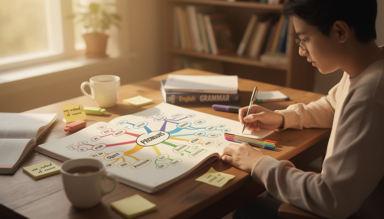 créez votre propre carte mentale pour explorer et visualiser facilement les relations entre les pronoms et les mots, favorisant ainsi une meilleure compréhension et mémorisation.