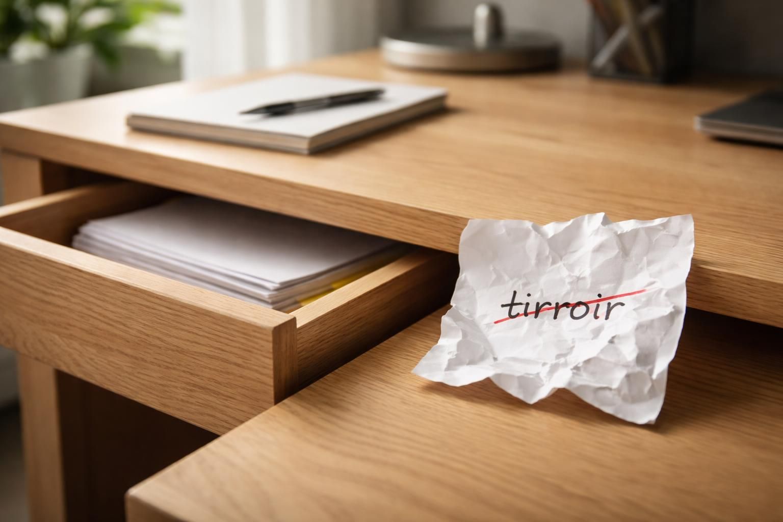 découvrez l'importance de l'orthographe entre 'tirroir' et 'tiroir' et évitez cette erreur courante qui peut nuire à votre écriture.