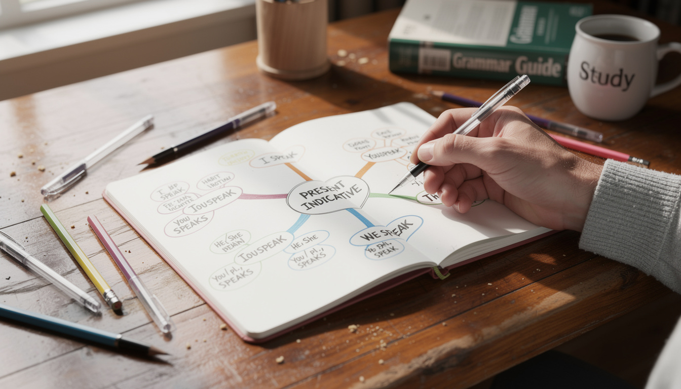 découvrez un guide pratique pour créer une carte mentale efficace sur le présent de l'indicatif et maîtrisez facilement cette conjugaison essentielle.