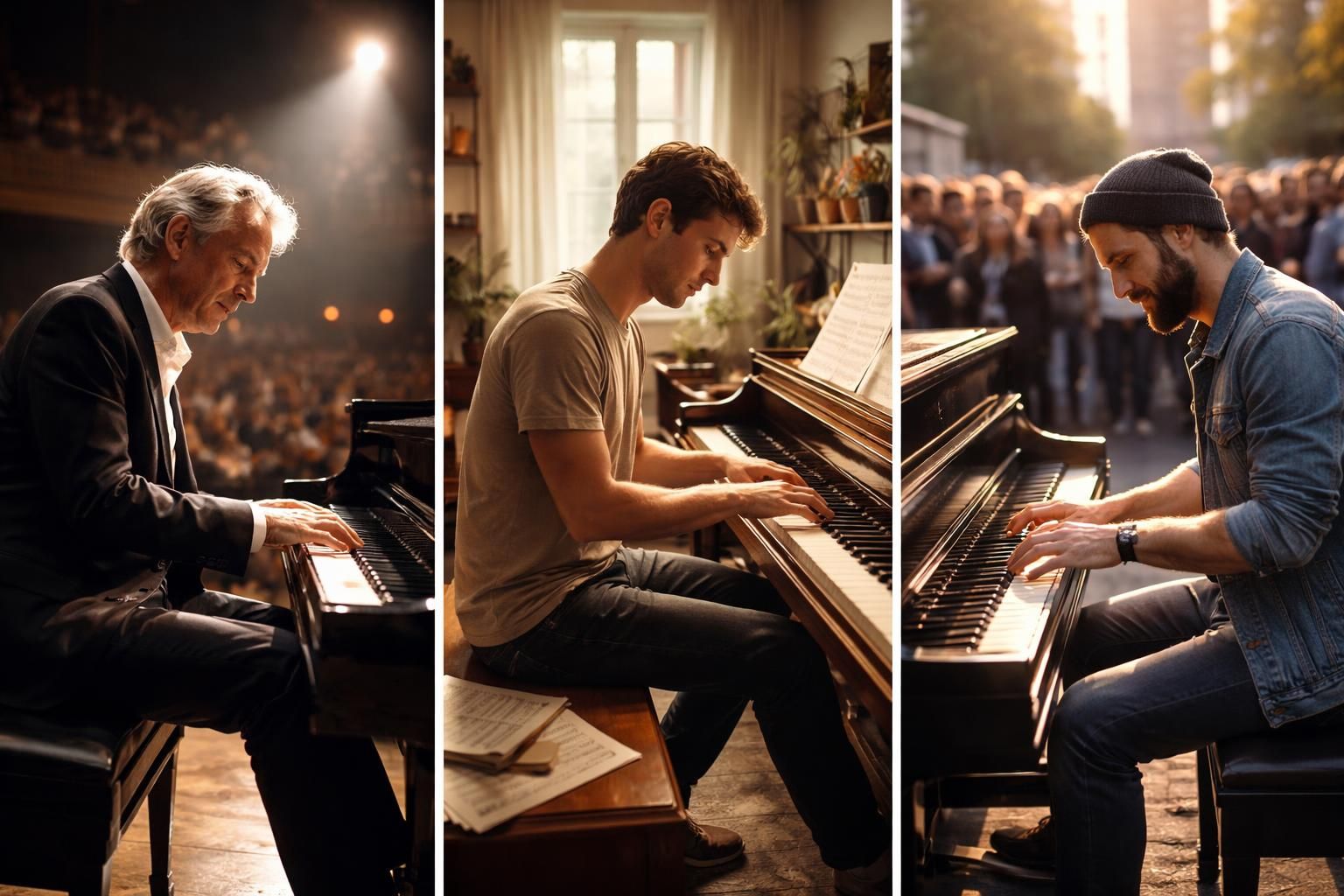 découvrez des histoires inspirantes de musiciens qui ont maîtrisé le pianomajeur, alliant passion et discipline pour atteindre l'excellence au piano.