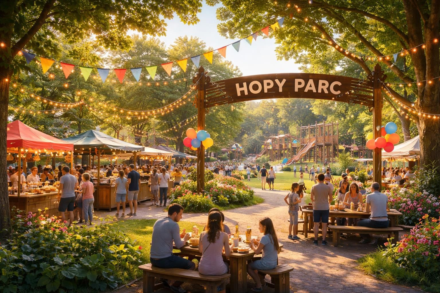 découvrez hopy parc, un lieu incontournable où règne une ambiance festive unique. vivez des moments inoubliables entre amis ou en famille dans ce parc animé et chaleureux.